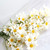 Artificial Daisy Flowers Bouquet Home Decoration for Living Room Dining Room Bedroom Office Milky White