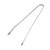 BBQ Sausage Turning Tongs Stainless Steel Long Handle Anti Slip Sausage Grilling Tongs for Bacon Steak Meat Vegetables