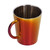 300ml Double Layer Water Cup with Handle Stainless Steel Coffee Insulated Mug for HomeRed