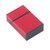 Magnetic Cigarette Case 20 Capacity Universal Flip Cover Aluminum Alloy Cigarette Box for Women Men Red