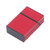 Magnetic Cigarette Case 20 Capacity Universal Flip Cover Aluminum Alloy Cigarette Box for Women Men Red