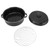 Roasting Pan Black Speckled Finish Household Non Stick BBQ Pot Roast Pan With Lid for Roasted Sweet Potatoes Chestnuts Iron Cover 28cm
