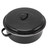 Roasting Pan Black Speckled Finish Household Non Stick BBQ Pot Roast Pan With Lid for Roasted Sweet Potatoes Chestnuts Iron Cover 28cm