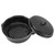 Roasting Pan Black Speckled Finish Household Non Stick BBQ Pot Roast Pan With Lid for Roasted Sweet Potatoes Chestnuts Iron Cover 28cm