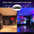 48W 72LEDs RGB Light UV Black Light Wall Washer UV Light Bar Wash Light Stage Lights for Gallery Church Wedding Birthday Party Stage Lighting