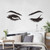 Eye Eyelashes Wall Decal Sticker Lashes Eyes Eyebrows Beauty Decoration Make Up Wall Sticker