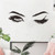 Eye Eyelashes Wall Decal Sticker Lashes Eyes Eyebrows Beauty Decoration Make Up Wall Sticker