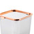 Desktop Garbage Can Transparent Look Mini Countertop Trash Can for Home Kitchen Office