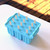 12-Grids Food Grade Silicone Ice Cream Mold Maker Making Tool with Cover and Ice Cream SticksBlue