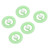 5PCS Rotating Spinning Round Grip Ring Tyre Shape Rotating Spinning Gyroscopic Grip Ring for Stress Relief Green