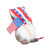 Gnome Doll Cute Faceless Patriotic Decorative Dwarf Doll Ornament for Office Living Room Bedroom White Beard