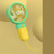 Handheld Fan Soft Silicone Mini USB Rechargeable Portable Pocket Fan for Outdoor Plum Yellow