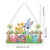5D Rhinestones Painting Pendant DIY Rhinestone Painting Kit Rabbit Rhinestone Crystal Painting Kit Easter Wall Hanging Decoration