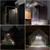 Solar Powered 54 LED Sensor Light Waterproof Outdoor Garden Stairs Patio Security Lamp