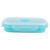 Portable Silicone Lunch Box Folding Microwave Safe Lunchbox Food Container Green 350ml