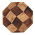 Grid Pattern Wood Plate Fruit Dishes Holder Tea Tray Dessert Dinner Bread Serving Tray15.5x15.5cm