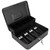 Portable Security Lockable Cash Box Tiered Tray Money Drawer Safe Storage Box 4 Bills5 Coins