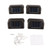 4 Pcs Solar Step Light White Lighting Waterproof High Strength Solar LED Deck Light Outdoor Stair Lamp