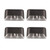 4 Pcs Solar Step Light White Lighting Waterproof High Strength Solar LED Deck Light Outdoor Stair Lamp