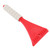 Car Windshield Shovel EVA Ergonomic Handle Rounded Corner Safe Portable Car Ice Scraper for Vehicle Outdoor Snow Red