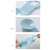 2Pcs Toilet Lid Lifter TPR Washable Reusable Toilet Cover Handle Seats Lift Tool Bathroom AccessoriesLight Blue