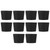 10Pcs Nonslip Heat Resistant Silicone Bottle Cup Sleeve Water Mug Cover Protector Black
