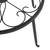 Single Layer Iron Plant Stand Floor Standing Simple Low Plant Pot Stand Balcony Living Room Flower Pot Shelf 30x30x19cm / 11.8x11.8x7.5in Black