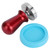 57.5mm Stainless Steel Coffee Tamper Flat Base Elastic Coffee Bean Press Tool Kitchen Supplies Red