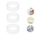 3Pcs Multipurpose Reusable Transparent Seamless Double Sided Adhesive Tape 30mm x 2mm x 1m