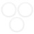 3Pcs Multipurpose Reusable Transparent Seamless Double Sided Adhesive Tape 30mm x 2mm x 1m