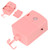 Door Sensor Alarm Burglar Exit AntiTheft Infrared Sensing Safety Home Shop Security(Pink )