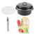 Portable Barbecue Pot Sweet Potato Meat BBQ Grill Pot with Lid for Home Use
