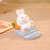 Cute Rabbit Cell Phone Stand Cartoon Resin Bunny Phone Holder Desk for Student Room Decoration Carrot