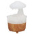 Rain Cloud Humidifier 7 Colors Light Remote Control Wood Grain Water Drip Humidifier Aromatherapy Diffuser for Home Bedroom Office White EU Plug 110‑220V