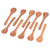 10pcs Wooden Spoon Children's Tableware Mini Round Seasoning Spoon with Long Handle for Kitchen5.1x1.2in