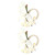 2Pcs Hemp Rope Napkin Buckle Simulation Flower Napkin Ring for Hotel Western Restaurant6623 White