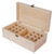 Wooden Essential Oil Storage Box 25 Compartment Storage Box Essential Oil Display Holder