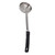 Sauce Spoon Pizza Multipurpose Food Grade Stainless Steel Spread Measuring Spoon for Kitchen Cooking Black 6oz (Scoop Without Holes)