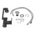 Bathroom Faucet Black Single Handle Stretching Rotary Water Tap with Hose for Kitchen Bathroom G1/2