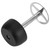 304 Stainless Steel Toothbrush Holder Punch Free Toothbrush Storage Rack Stand Bathroom Accessories(Black )
