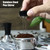 2 in 1 53mm Espresso Coffee Tamper with Stirrer Stainless Steel Curved Base Magnetic Coffee Distributor Tamper Compatible with 54mm  Portafilter Basket