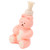 Empty Liquid Hand Soap Dispenser Bottle Shampoo Conditioner Shower Container Pump Bottle For Hand Washing Cartoon Bear Shape Large Pink