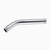 Stainless Steel Handheld Shower Arm Extension Pipe Chrome Plating Wall Mounted