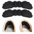5 Pair Anti Wear Feet Care Pads Wing shape Non-Slip Shoes Heel Sticker for High Heeled Shoes(Black, Thick Type (Thickness 6mm) )