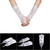 Vintage Syle Ivory Lace Flower Bride Bridal Rhinestone Sexy Fingerless Gloves Wedding Ivory