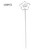 100Pcs DIY Flower Shape Metal Wire Memo Card Photo Picture Paper Note Display Clip Holder
