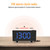 Clock Multifuctional Projection FM Radio Alarm Clock With USB Charging Port