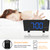 Clock Multifuctional Projection FM Radio Alarm Clock With USB Charging Port
