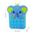 Push Bubble Toy Shoulder Bags Silicone Stress Relief Sensory Toy Storage Bag Fashion Shoulder Bag for Gift Children