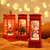 Christmas Telephone Box Luminous Lantern Christmas Snowing Lantern For Christmas Table Living Room Study Decoration